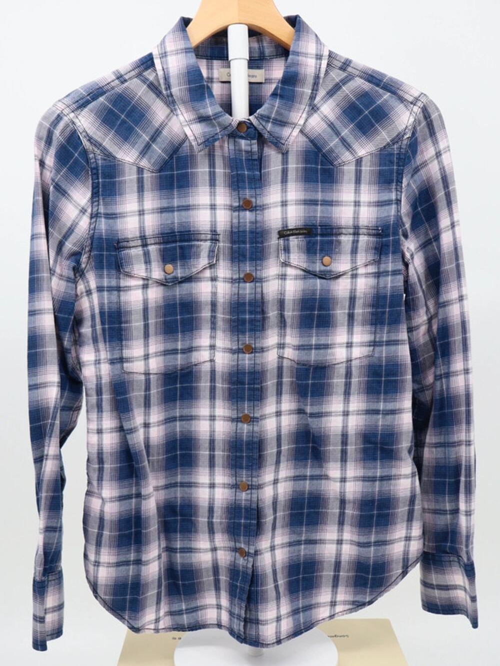 Calvin Klein Jeans Western Plaid Shirt Women's Medium